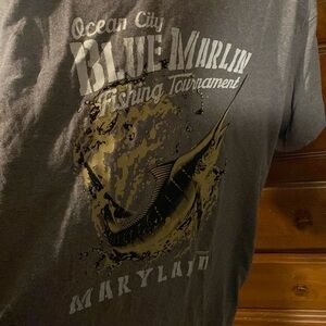 Men’s Tshirt Ocean City Maryland fishing Large